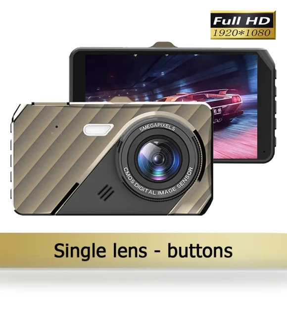 Touchscreen Car Dash Cam with Dual Lenses — Dashboard Cameras, JOHO