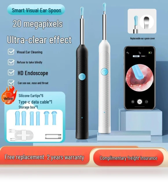Wireless HD Camera Ear Cleaning Tool — Wax Removal, Value Vault