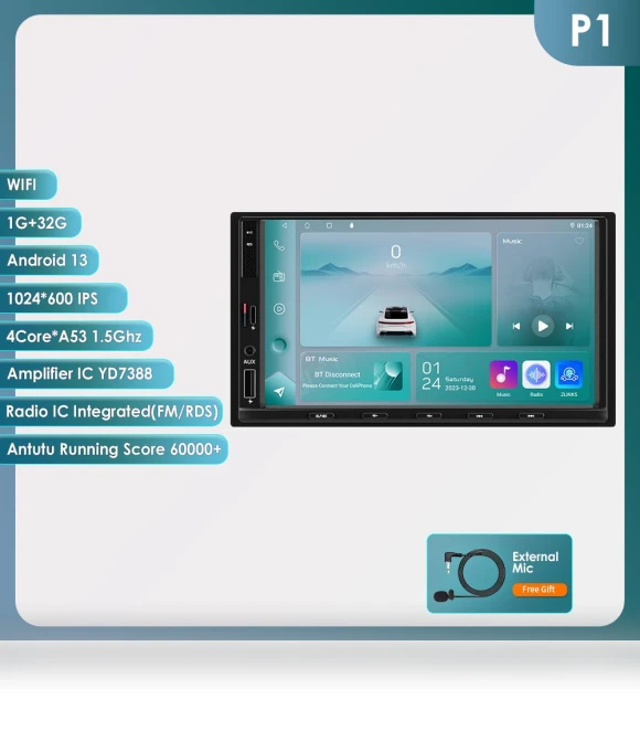 Android Car Stereo with GPS and Carplay — Stereo Receivers, OSSURET