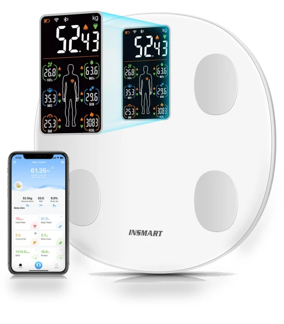 Digital Bathroom Scale with Body Fat Measurement — Weight Management Tools, Various wearables