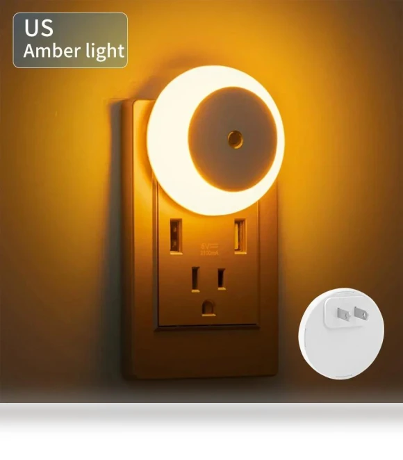 LED Night Light Smart Night Sensor Round Plug in Wall Night Lamp — Night Lights, JOHO - CarGear