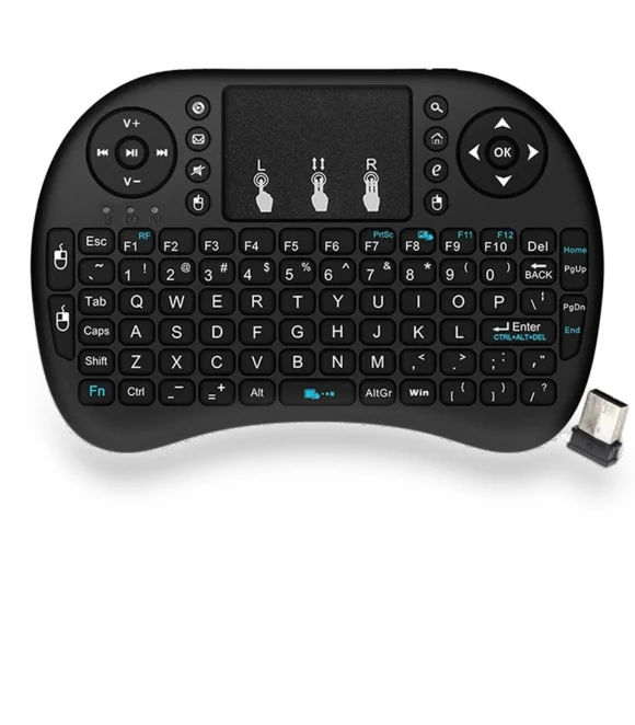 Mini Wireless Keyboard with Air Mouse Remote Touchpad — Keyboards, Jumaocun-Fashions