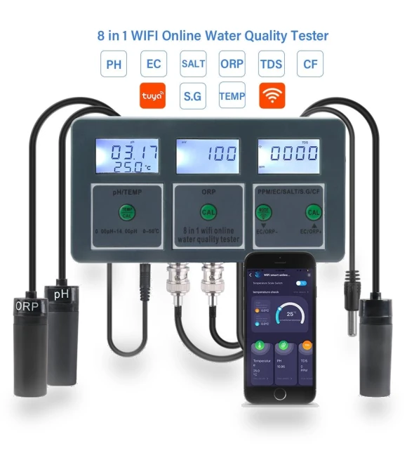 Smart WiFi Water Quality Meter — Test Kits & Thermometers, Pro DIY Tool