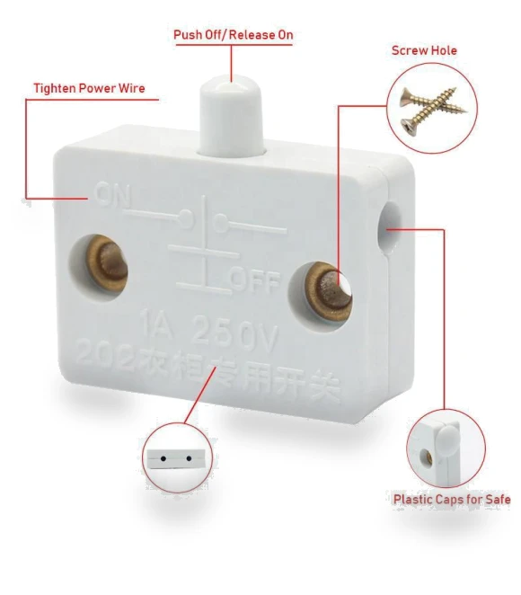 Touch Light Switch for Wardrobe — Dimmer Switches, Yamiye