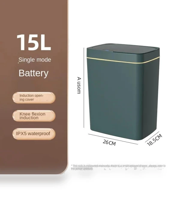 Automatic Induction Smart Garbage Can — Kitchen Cans, Simple and warm