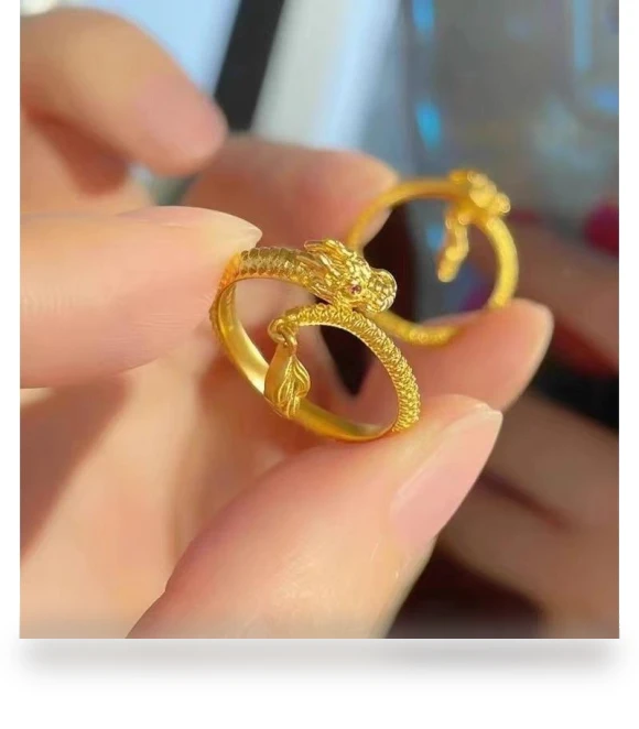 Smart Ring with Swinging Dragon Tail — Smart Rings, Wipon