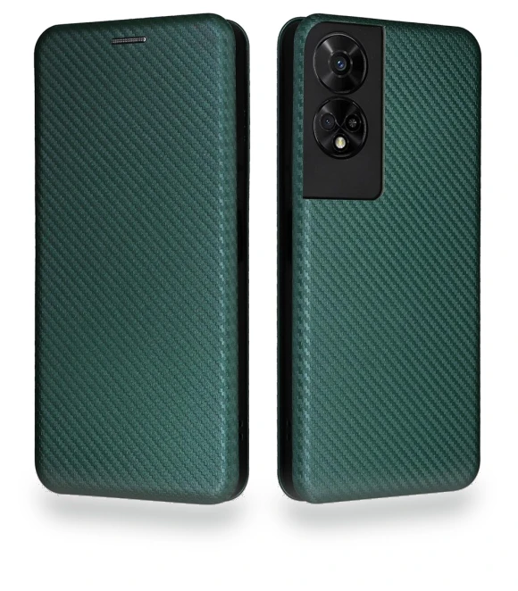 Leather Case Carbon Fiber Texture Stand Magnetic Closing Phone Cover — Basic Cases, Smartwatch 2025