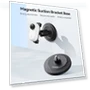 Thumbnail Magnetic Base Mounting Bracket with 1/4" Connector for DJI Pocket 3 / Insta360 Smart Phones — Camera Brackets, TELESIN