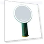 Thumbnail Smart LED Makeup Mirror with Three-Color Light — Handheld