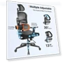 Thumbnail Ergonomic Chair with Adaptive Lower Back Support, Adjustable Armrest and Headrest — Desk Chairs, NEWTRAL
