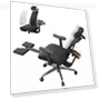 Thumbnail Ergonomic Chair with Footrest, Auto-Following Backrest Headrest, Adaptive Lower Back Support - Black — Desk Chairs, NEWTRAL