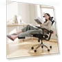 Thumbnail Ergonomic Chair with Footrest, Auto-Following Backrest Headrest, Adaptive Lower Back Support - Black — Desk Chairs, NEWTRAL