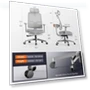 Thumbnail Ergonomic Chair with Footrest, Auto-Following Backrest Headrest, Adaptive Lower Back Support - Gray — Desk Chairs, NEWTRAL