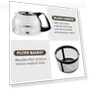 Thumbnail Automatic 5-Cup Brew & Drip Coffee Maker with Reusable Filter — Coffee Makers, Elite Gourmet