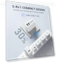 Thumbnail 50W 5-Port USB C Wall Charger Brick with Fast Charging — Charging Solutions, Qwinjwin