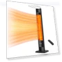 Thumbnail Outdoor Indoor Electric Patio Heater, 1500W Portable Tower Infrared Heater — Patio Heaters, thermomate