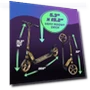 Thumbnail Adjustable Height Folding Scooter with Large Wheels and Anti-Shock Suspension — Push Scooters, SKIDEE