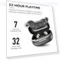 Thumbnail Wireless Earbuds Bluetooth 5.3 Light Weight IPX5 Waterproof with Charging Case — In-Ear Headphones, TOZO