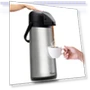 Thumbnail 102oz Stainless Steel Airpot Coffee Dispenser with Pump — Travel Drinkware, Vondior