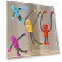 Thumbnail Suction Cup Robot Toy for Kids - 4 Pack Sensory Pop Tubes Robots — Infant & Early Childhood Playthings, Limpskys