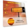 Thumbnail Infrared Patio Heater, 1500W Electric Outdoor Heater with Remote Control — Portable Heating Solutions, Paraheeter