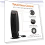 Thumbnail Oscillating Tower Heater with Digital Display and Remote Control — Portable Heating Solutions, Amazon Basics