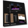 Thumbnail Electric Fireplace Wall Mounted and Recessed — Outdoor Fireplaces, BETELNUT