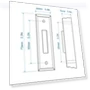 Thumbnail LED Lighted Doorbell Button Push Switch — Wall Lighting, WESUA