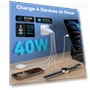 Thumbnail 40W 4 Ports Type C Fast Phone Charging Cubes — Wall Chargers, Ubearkk