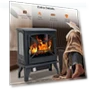 Thumbnail Electric Fireplace Heater Portable Stove — Tabletop Fireplaces, Panana