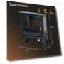 Thumbnail Electric Fireplace Heater Portable Stove — Tabletop Fireplaces, Panana