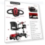 Thumbnail Lightweight Foldable Electric Mobility Scooter — Mobility Scooters, THERASHIELDZ