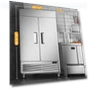 Thumbnail Commercial Freezer with 2 Door, Stainless Steel Reach-in Freezer Upright — Commercial Freezers, Coolski