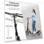 Thumbnail Foldable Scooter with Rear Disc Brake & Dual Shock Absorbers — Push Scooters, Aolorozo