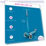 Thumbnail Three Wheeled Lean-to-Steer Scooter with Light-Up Wheels — Push Scooters, Micro