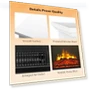 Thumbnail Freestanding Electric Fireplace Stove Space Heater with Realistic Flame — Tabletop Fireplaces, Bonnlo