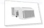 Thumbnail Clearview Window Air Conditioner Unit U-Shaped Adjustable Depth — Ceiling Fans, GE Profile