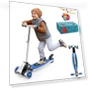 Thumbnail Foldable Three Wheel Lean-to-Steer Scooter for Kids — Electric Vehicles, VUGHIUA