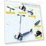 Thumbnail Foldable Three Wheel Lean-to-Steer Scooter for Kids — Electric Vehicles, VUGHIUA
