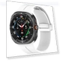 Thumbnail Groove Magnetic Folding Silver Buckle Silicone Watch Band — Bands, Samsung