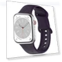 Thumbnail 8-shaped Buckle Butterfly Embossed Silicone Watch Band — Bands, Kalebol