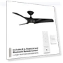 Thumbnail Smart Indoor and Outdoor 3-Blade Ceiling Fan with Adjustable LED Light Kit — Ceiling Fan Wall Controls, Modern Forms