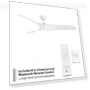 Thumbnail Smart Indoor and Outdoor Ceiling Fan with LED Light Kit — Ceiling Fan Wall Controls, Modern Forms