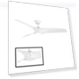 Thumbnail Smart Indoor and Outdoor Ceiling Fan with LED Light Kit — Ceiling Fan Wall Controls, Modern Forms