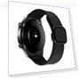 Crazy Horse Texture Fold Magnetic Buckle Leather Silicone Watch Band — Bands