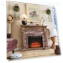 Thumbnail Electric Fireplace with Mantel — Outdoor Fireplaces, Aitjunz