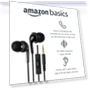 Thumbnail Wired Earbuds with Microphone — In-Ear Headphones, Amazon Basics