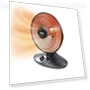 Thumbnail Indoor Dish Space Heater with Oscillation — Portable Heating Solutions, Comfort Zone