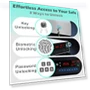 Thumbnail Biometric Pistol Safe with LCD Display — Biometric Security, QINGENO