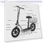 Thumbnail Eco Friendly Fat Tire Electric Scooter — Electric Self-Balancing Scooters, Hiboy